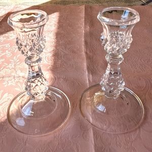 Crystal D'Arques-Durand Candle Holder Set of 2